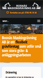 Mobile Screenshot of bosnasmaskingravning.se