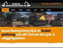 Tablet Screenshot of bosnasmaskingravning.se